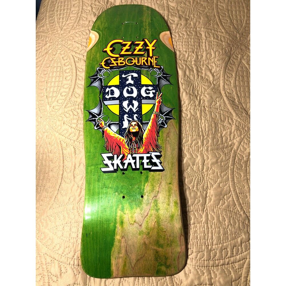 Dogtown Skateboard Deck Ozzy Osbourne Collab Green PS Stix Sean Cliver Limited